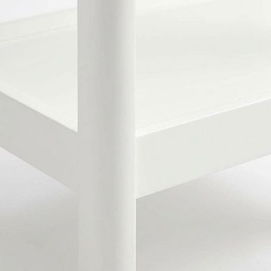 White Nightstand, Modern, Transitional Styles, Sleek Design, for Bedroom