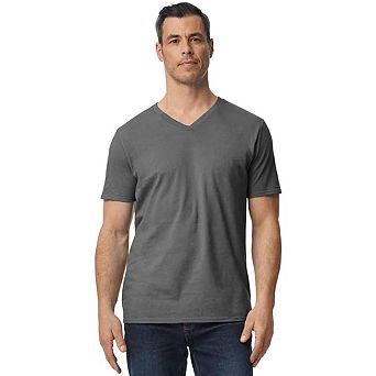 Gildan Mens Softstyle V Neck T-Shirt