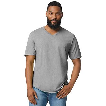 Gildan Mens Softstyle V Neck T-Shirt