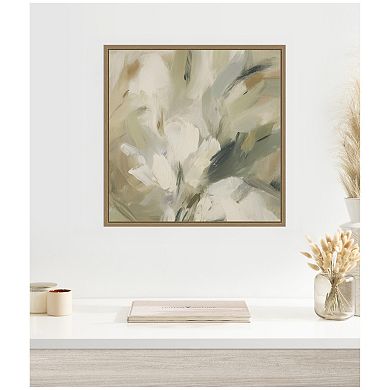 Olive Bloom No. 1 by Amy Lighthall Framed Canvas Wall Art Print