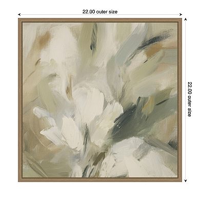 Olive Bloom No. 1 by Amy Lighthall Framed Canvas Wall Art Print