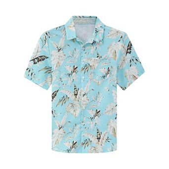 Men's Cotton Linen Shirt Summer Hawaiian Shirt Tropical Shirt Beach Vacation Clothes