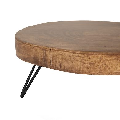 Hello Honey Decorative Paulownia Wood Pedestal