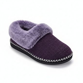 Women's Memory Foam Bootie Slippers, Cozy Non-Slip with Fluffy Collar
