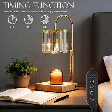 Elegant Electric Candle Warmer with Timer Dimmable Brightness: Perfect for Relaxing Ambiance