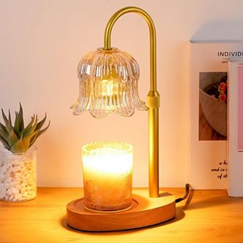 Electric Candle Warmer with Timer Dimmer: Modern Design for Relaxing Aromas in Bedrooms Living