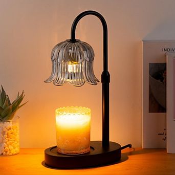 Electric Candle Warmer with Timer Dimmer: Modern Design for Relaxing Aromas in Bedrooms Living