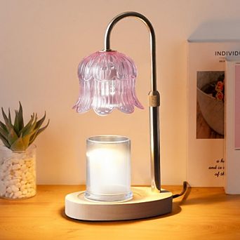 Electric Candle Warmer with Timer Dimmer: Modern Design for Relaxing Aromas in Bedrooms Living