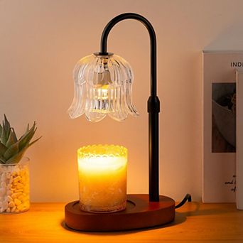 Electric Candle Warmer with Timer Dimmer: Modern Design for Relaxing Aromas in Bedrooms Living