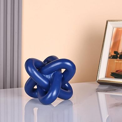 Knot Decorative Sculptures: Rustic Home Decor for Coffee Table, Living Room, Entryway