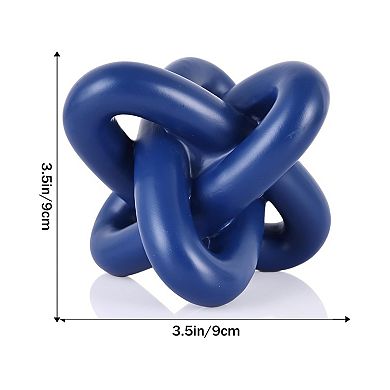 Knot Decorative Sculptures: Rustic Home Decor for Coffee Table, Living Room, Entryway