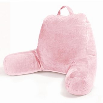 Luxury Adult Reading Pillow with Arms for Bed, Couch, and Floor - Soft Velvet, Portable