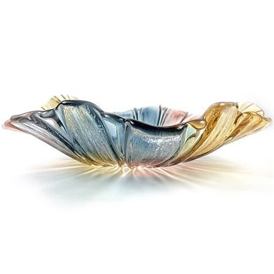 Crystal Glass Sunflower Fruit Bowl: Large, Colorful, Decorative for Home Events