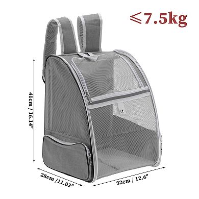 1Pc Pet Backpack Foldable for Cats and Small Dogs 12.6"x11.02"x16.14"