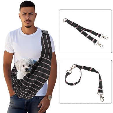 1Pc Polyester Pet Sling Carrier Adjustable Under 5kg Small Dog Sling Carrier