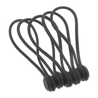 5 pc Magnetic Cable Ties, 7.48" Length Cable Organizer with Circular Magnetic Suction Head