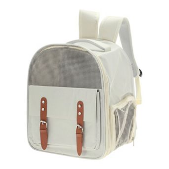 1 pc Pet Backpack Portable Backpack with 1 Side Openings 12.6"L x 9.84"W x 15.35"H