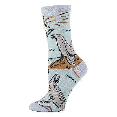 Harbor Seal - Womens Crew Socks