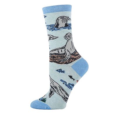 Sea Lion - Womens Crew Socks