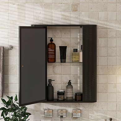 ELEMENT ACE Wall-Mounted Medicine Cabinet with Mirror and Storage Shelves