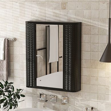 ELEMENT ACE Wall-Mounted Medicine Cabinet with Mirror and Storage Shelves