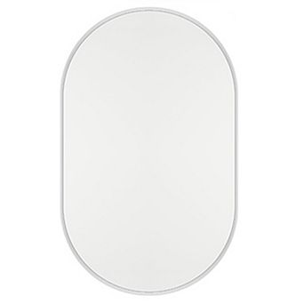 ELEMENT ACE Oval Recessed Medicine Cabinet with Mirror and Adjustable Shelves