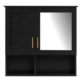 ELEMENT ACE 2-in-1 Wall Mounted Mirror Cabinet with Adjustable Shelves and Soft Close Doors