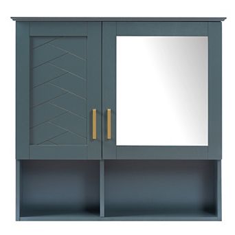 ELEMENT ACE 2-in-1 Wall Mounted Mirror Cabinet with Adjustable Shelves and Soft Close Doors