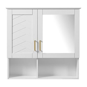 ELEMENT ACE 2-in-1 Wall Mounted Mirror Cabinet with Adjustable Shelves and Soft Close Doors