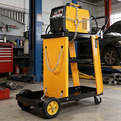 ELEMENT ACE Heavy-Duty Multi-Tier Welding Cart with Increased Storage Space