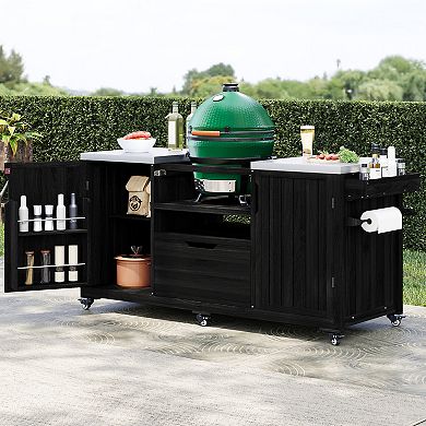 ELEMENT ACE Outdoor Kitchen Island for Tabletop Grills with Stainless Steel Top