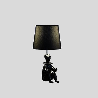 ELEMENT ACE Modern Clown Figurine Table Lamp with Semi Drum Shade