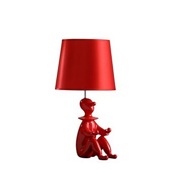 ELEMENT ACE Modern Clown Figurine Table Lamp with Shade