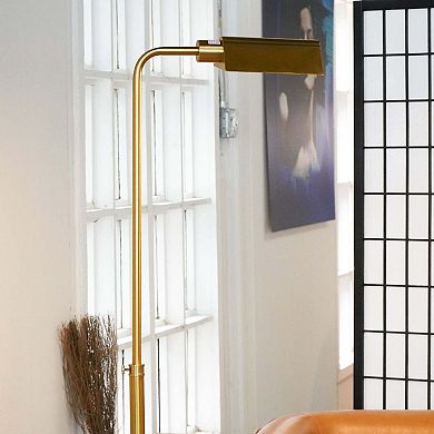 ELEMENT ACE Slim Standing Floor Lamp with Neutral Shade for Contemporary Living Spaces
