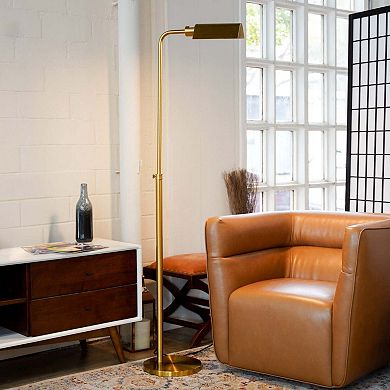 ELEMENT ACE Slim Standing Floor Lamp with Neutral Shade for Contemporary Living Spaces