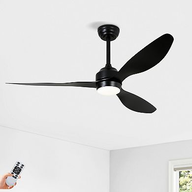 ELEMENT ACE 52-Inch Ceiling Fan with Light Remote Control DC Motor Quiet Operation