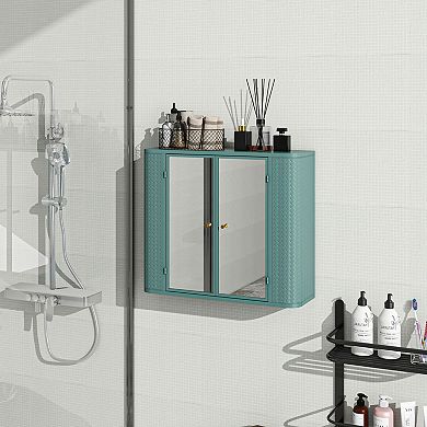 ELEMENT ACE Wall-Mounted Bathroom Cabinet with Mirror and Open Shelf