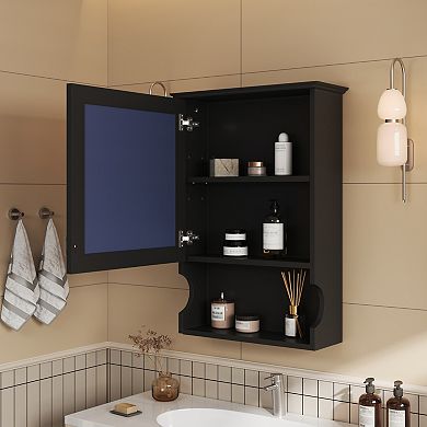 ELEMENT ACE Wall Mounted Mirror Medicine Cabinet with Storage Shelves