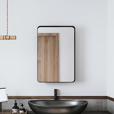 ELEMENT ACE Recessed Metal Framed Medicine Cabinet with Mirror and Adjustable Shelves