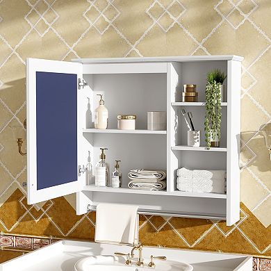 ELEMENT ACE Wall-Mount Two-in-One Mirror Cabinet with Adjustable Shelf and Soft-Close Hinges