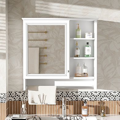 ELEMENT ACE Wall-Mount Two-in-One Mirror Cabinet with Adjustable Shelf and Soft-Close Hinges