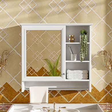 ELEMENT ACE Wall-Mount Two-in-One Mirror Cabinet with Adjustable Shelf and Soft-Close Hinges