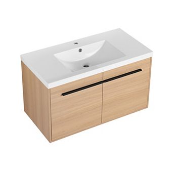 ELEMENT ACE 36-Inch Bathroom Vanity with Integrated Sink and Two-Door Cabinet