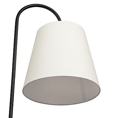 ELEMENT ACE Modern Floor Lamp with Rotary Switch and Wood Table