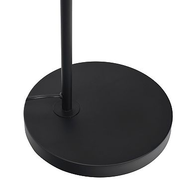 ELEMENT ACE Modern Floor Lamp with Rotary Switch and Wood Table