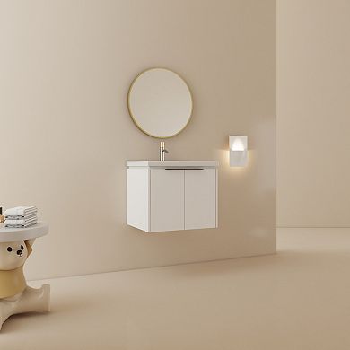 ELEMENT ACE 24 Inch Soft Close Doors Bathroom Vanity With Sink for Small Bathrooms