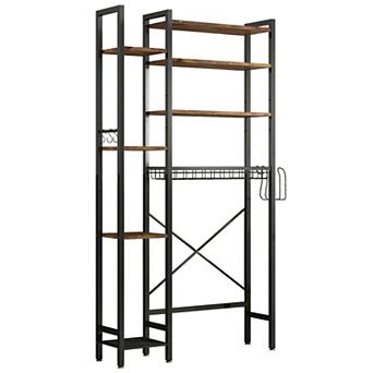 ELEMENT ACE 8 tier Freestanding Bathroom Storage Organizer with Adjustable Shelves