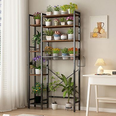 ELEMENT ACE 8-Tier Freestanding Bathroom Storage Organizer with Adjustable Shelves