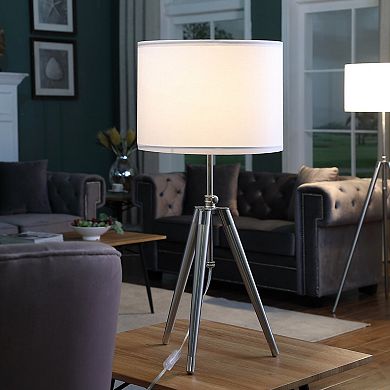 ELEMENT ACE Adjustable Tripod Table Lamp with Drum Shade for Modern Interiors