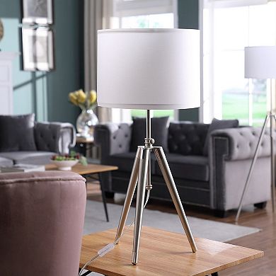 ELEMENT ACE Adjustable Tripod Table Lamp with Drum Shade for Modern Interiors